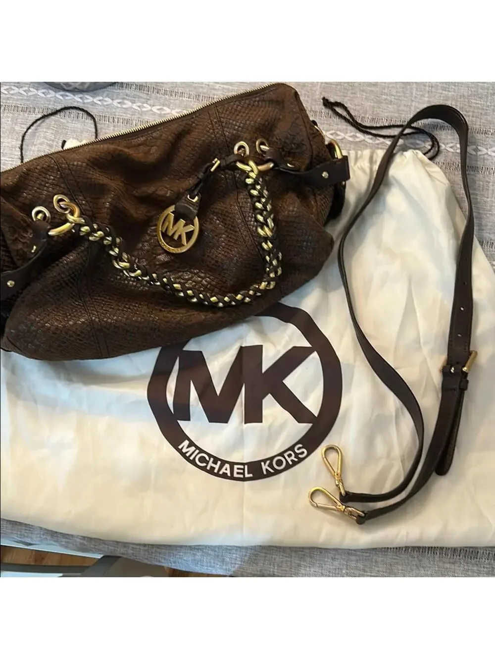 Michael Kors Brown Leather Handbag